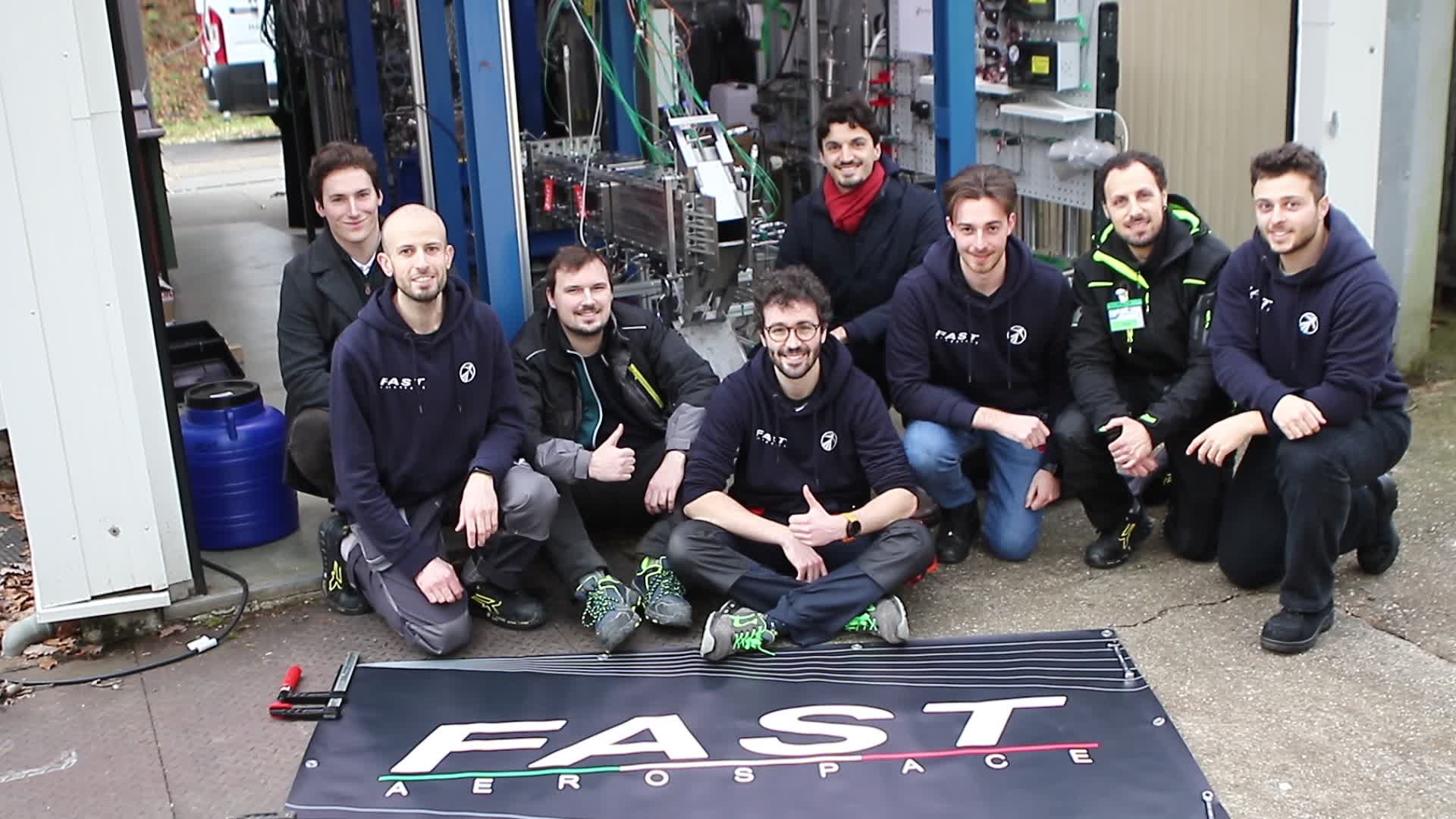 FAST engineers and test partners during a European ramjet test campaign